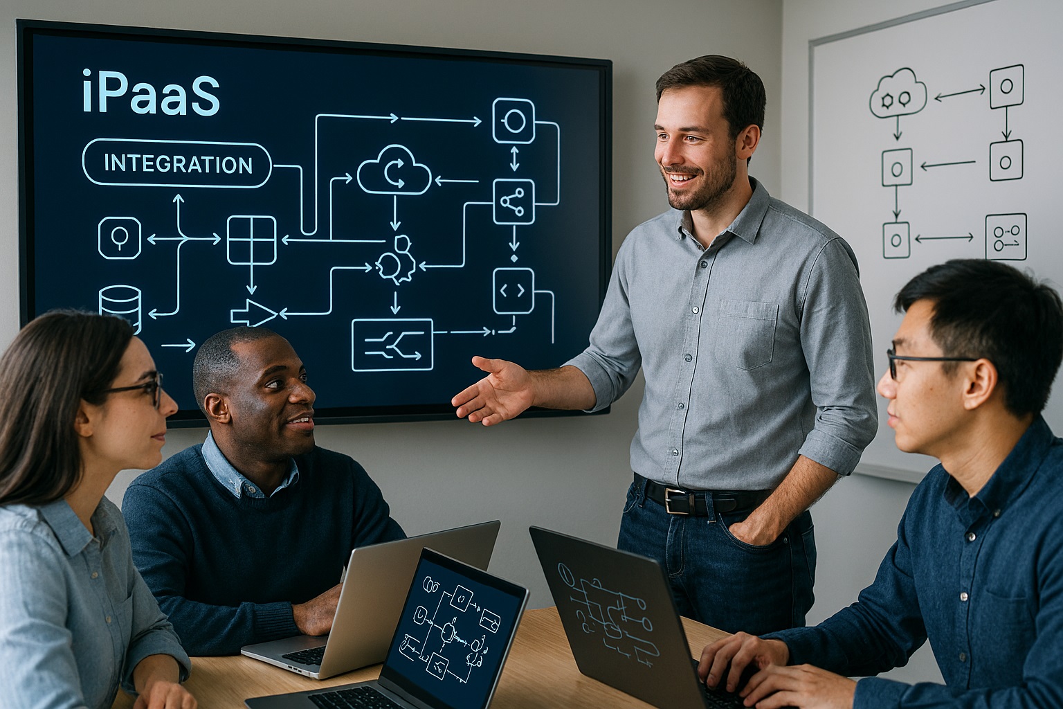 Consultant working with Customers Team